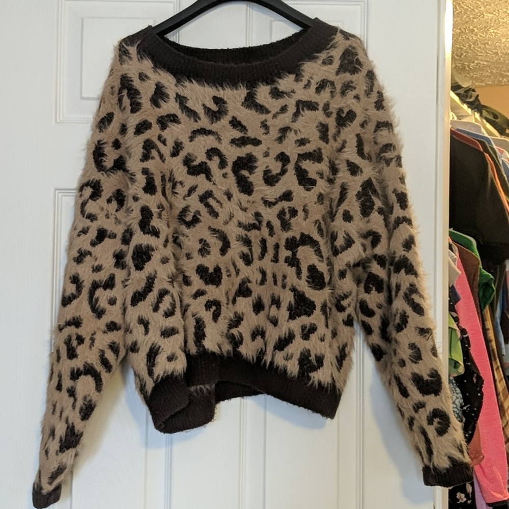 Leopard print sweater